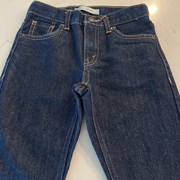 Levi's 511 Slim Dark Wash Blue Denim Jeans Size Youth 7 X - Picture 3 of 5